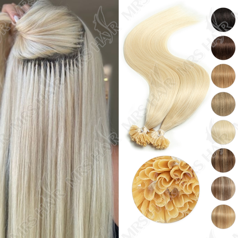 Nail Art Ombre - U Tip-Extensions de vrais cheveux humains,