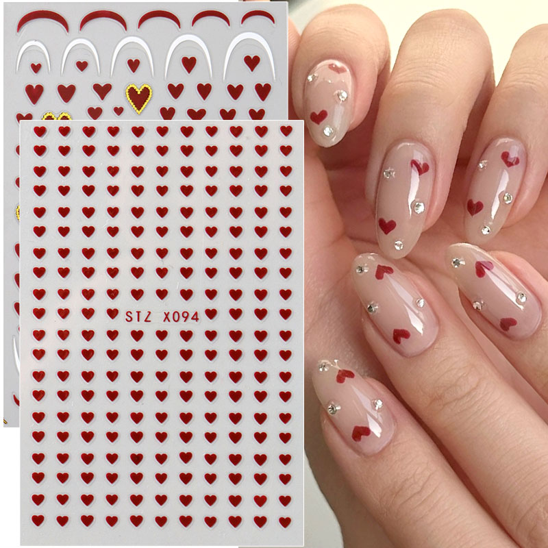 Autocollants Mini cœur d'amour - Nail Art Valentines Day avis et prix