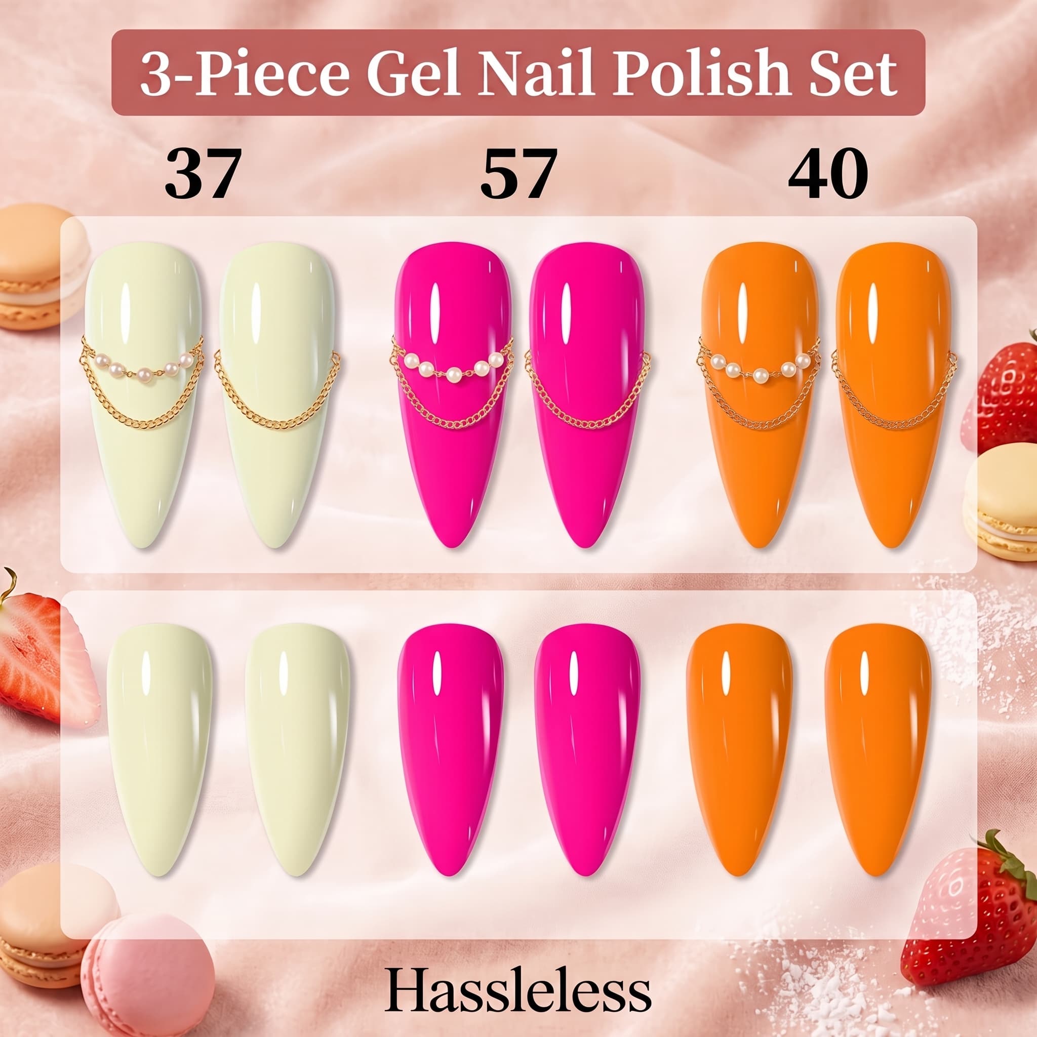 Ensemble de 3 vernis à ongles  - Nail Art Orange avis et prix