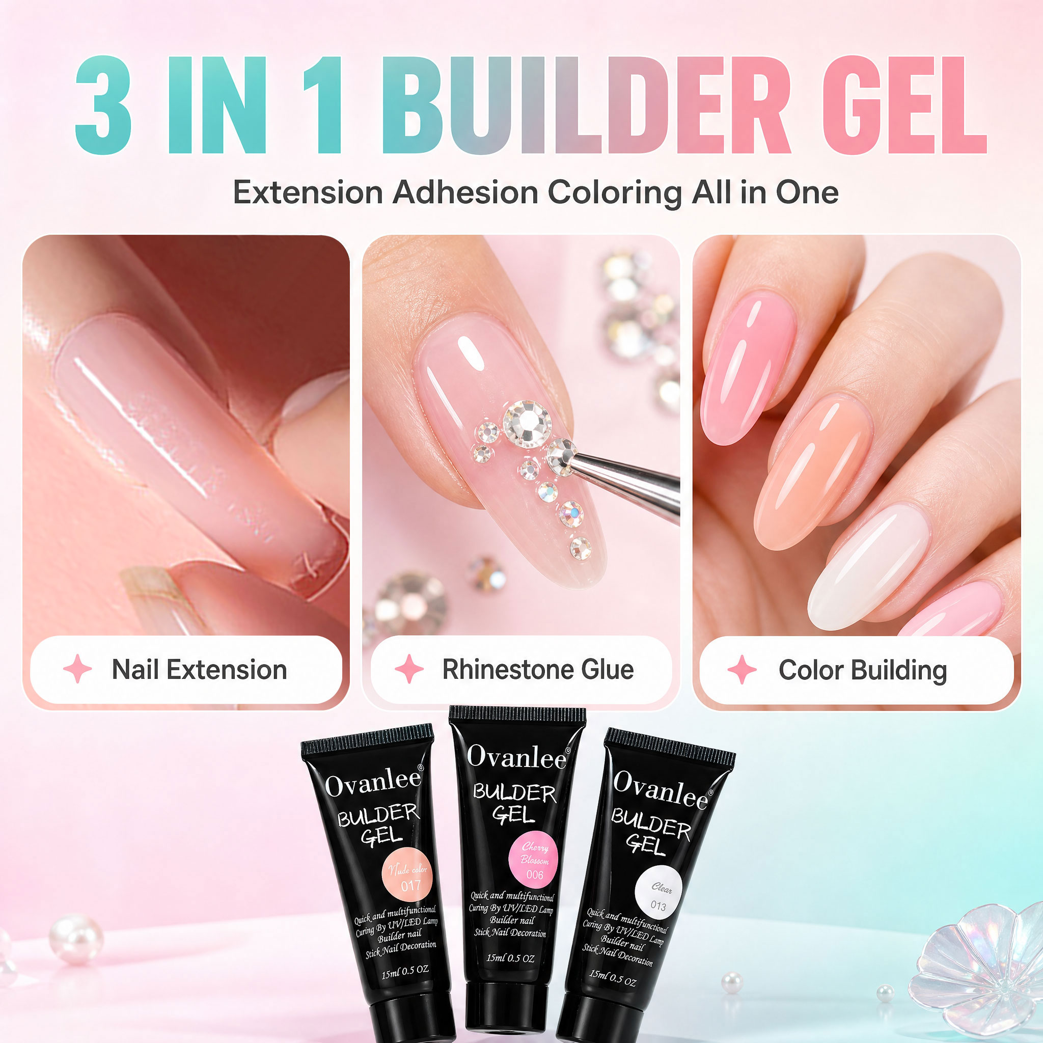 Kit de gel de construction 3-e - Nail Art Ombre avis et prix