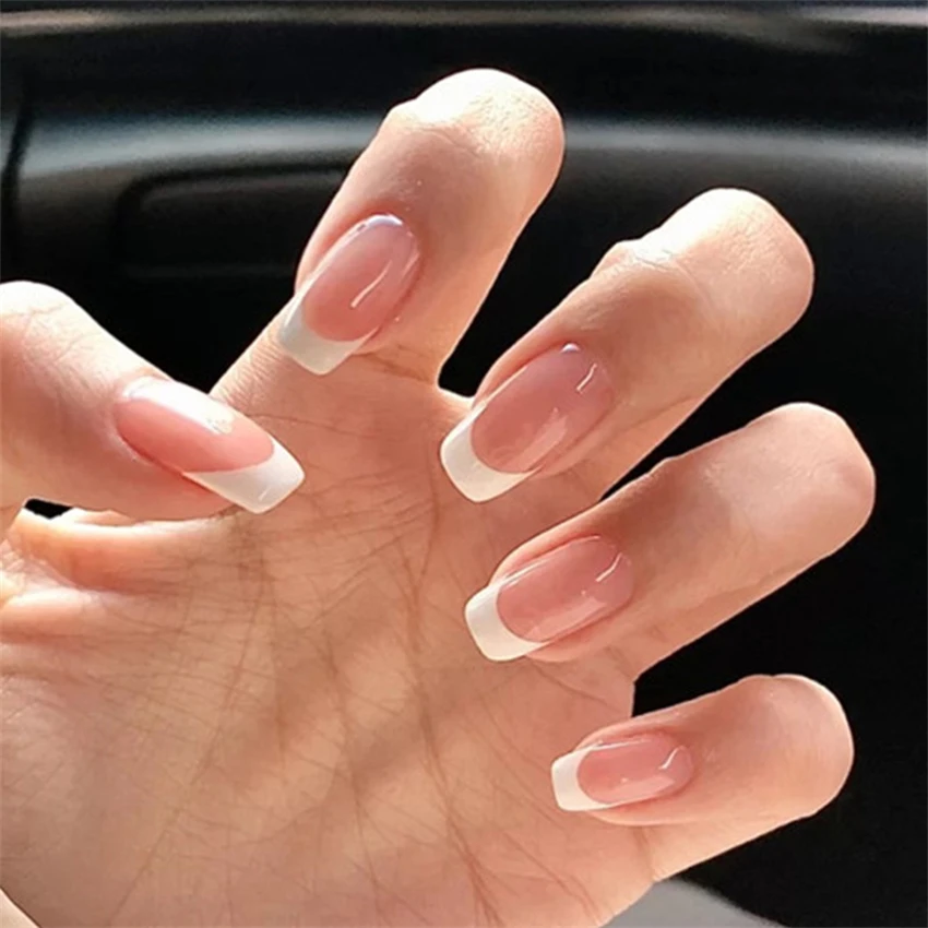 Faux ongles français courts et - Nail Art Pink avis et prix
