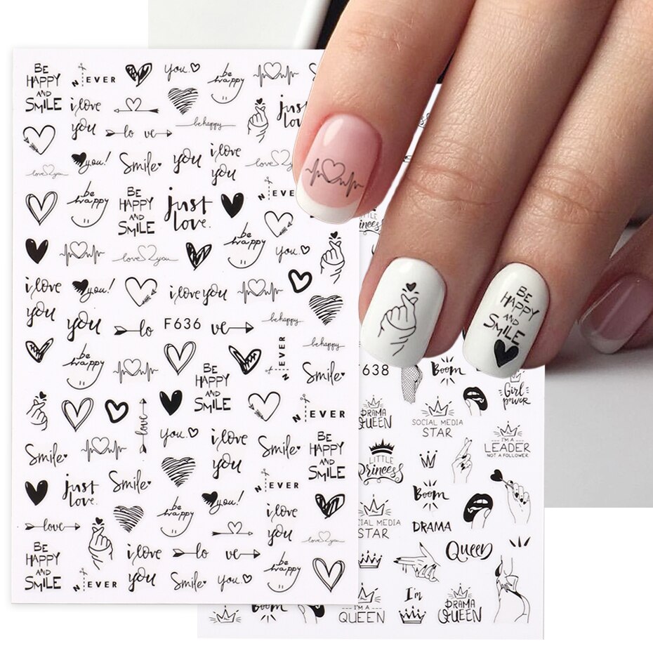 2pcs coeur amour conception 3D - Nail Art Valentines Day avis et prix