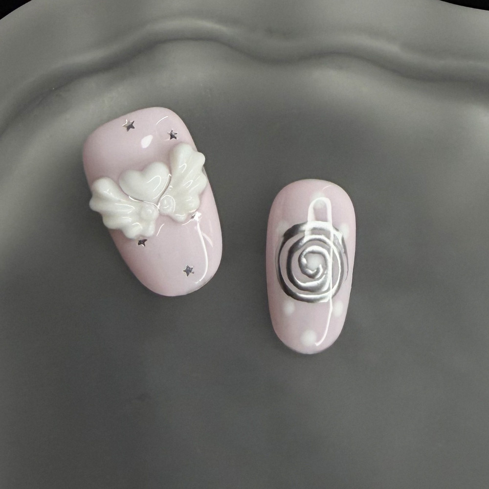 Faux ongles coréens vintage Wi - Nail Art Pink avis et prix